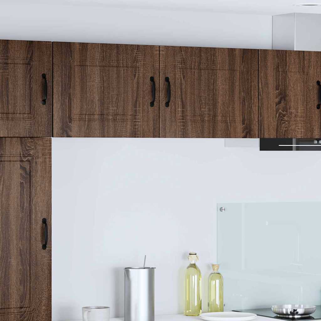 Küchenhängeschrank 2 pcs Braun Eichen-Optik 50 x 31 x 40 cm